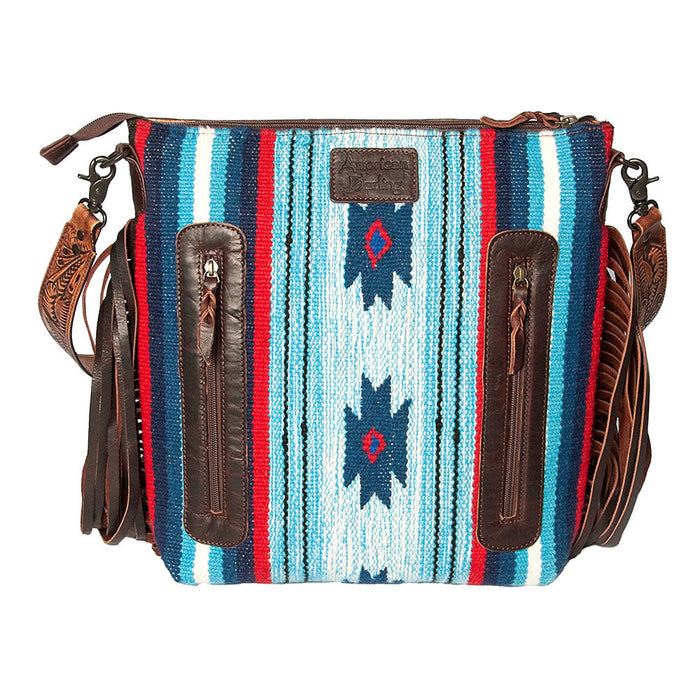 American Darling Floral Tooled Saddle Blanket Crossbody