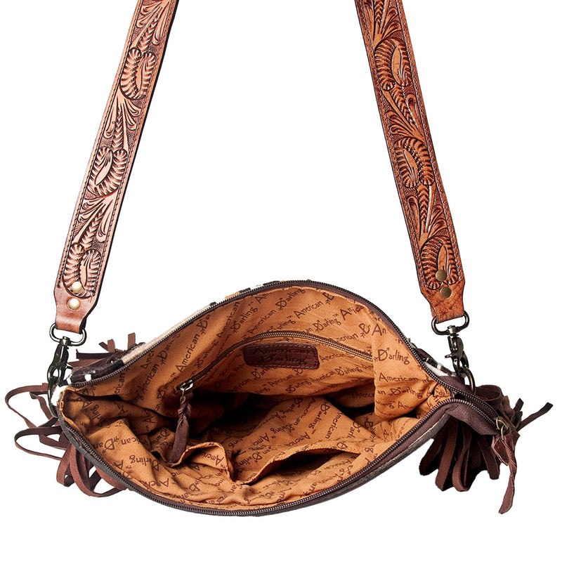 American Darling Saddle Blanket Tooled Bag