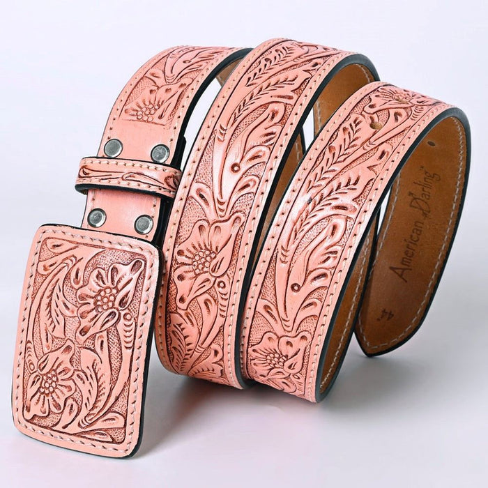 American Darling Leather Tooled Belt