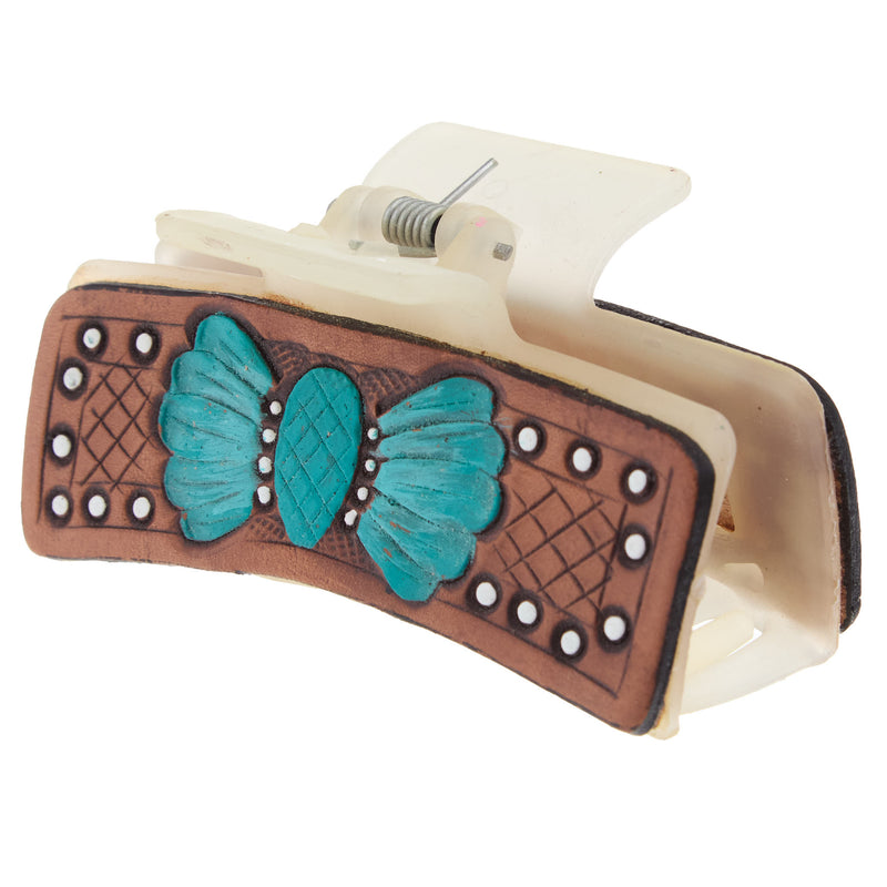 American Darling Tooled w/Turq Hair Clip