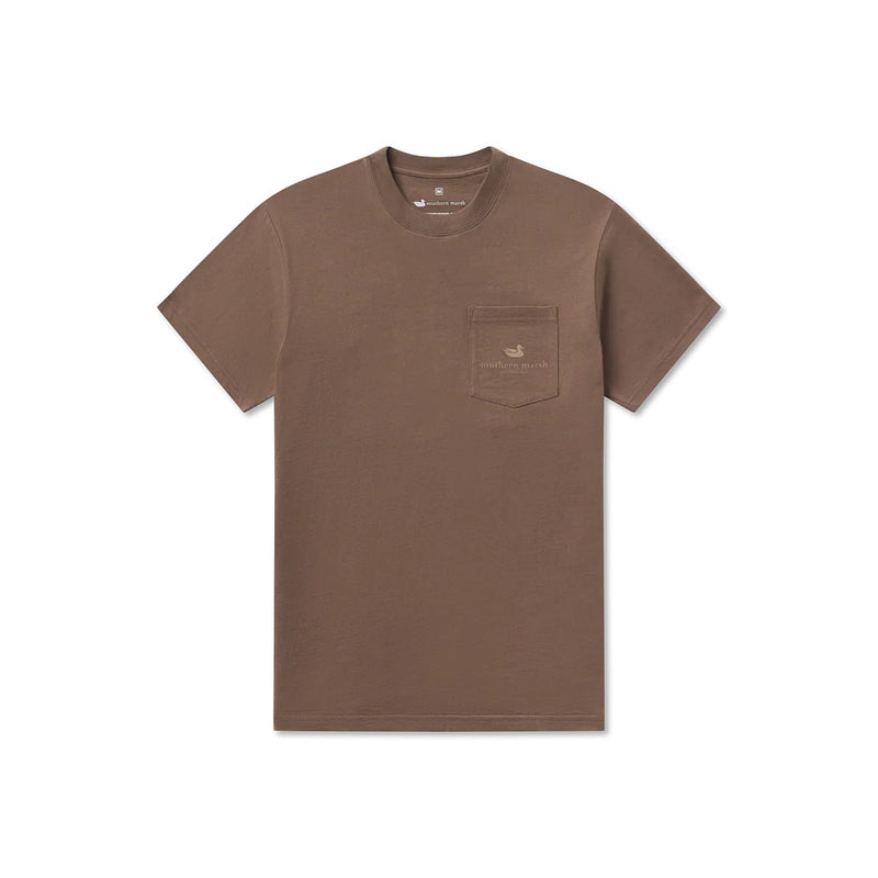 Southern Marsh Men's Carajillo Brown Camo Duck Tee Shirt