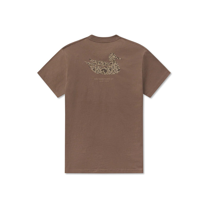 Southern Marsh Men's Carajillo Brown Camo Duck Tee Shirt