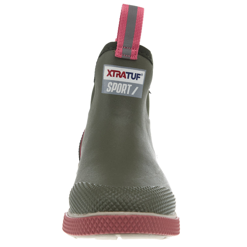Xtratuf Women`s Olive Sport 6In Top Ankle Deck Boot