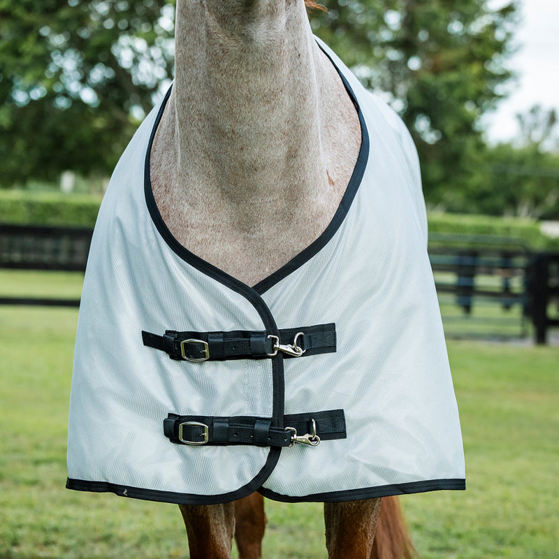 Horseware Ireland Amigo Bug Rug Stock Horse Silver and Black Fly Sheet NO HOOD