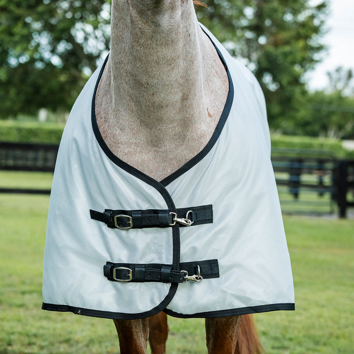 Horseware Ireland Amigo Bug Rug Stock Horse Silver and Black Fly Sheet NO HOOD