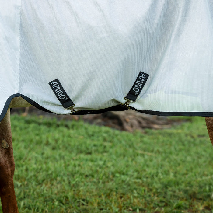 Horseware Ireland Amigo Bug Rug Stock Horse Silver and Black Fly Sheet NO HOOD