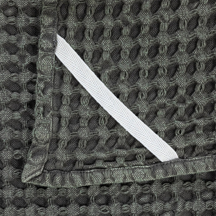Creative Co-Op Stonewashed Cotton Waffle Weave Tea Towel Charcoal
