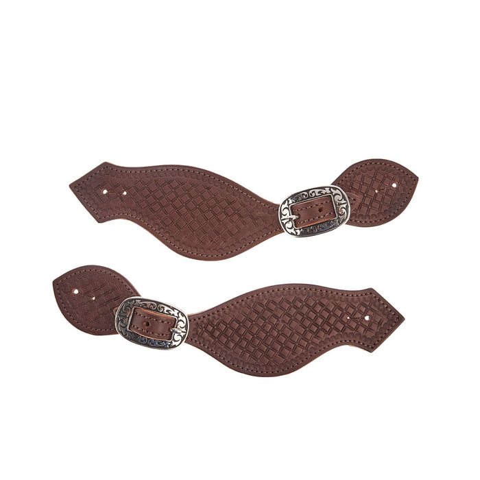 NRS Silver Buckle Dove Wing Spur Straps