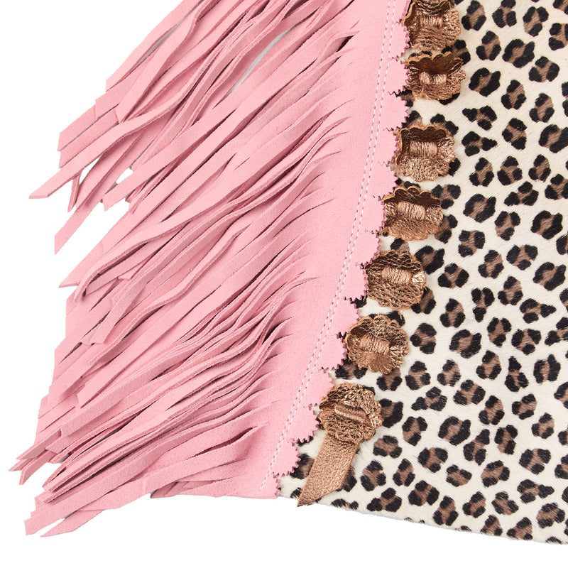Arrow M Saddlery Cheetah and Pink Heart 4-5T Youth Chap