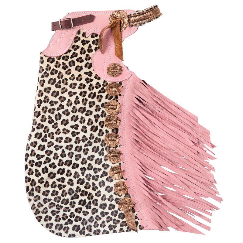Arrow M Saddlery Cheetah and Pink Heart 2-3T Youth Chap