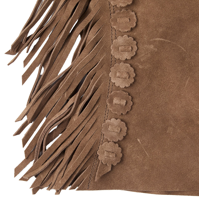 Arrow M Saddlery Tooled Basket Stamp Yoke Saddle Brown 2-3T Youth Chaps