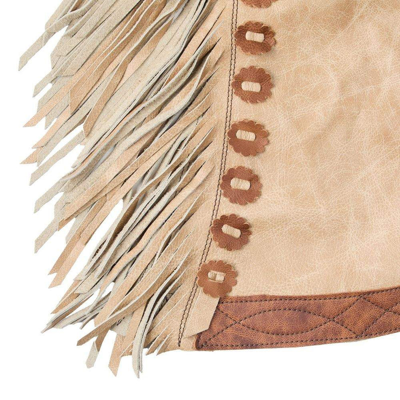 Arrow M Saddlery Vanilla and Saddle Brown 4-5T Youth Chaps