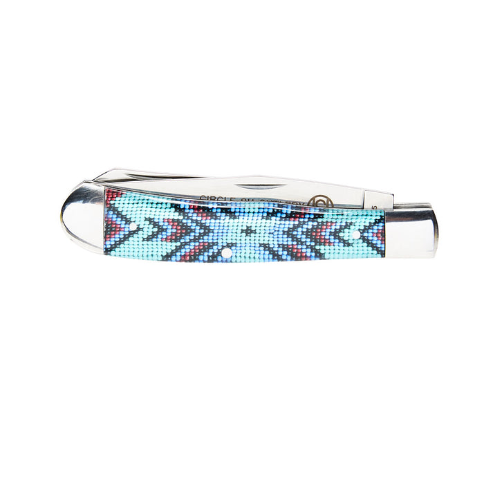 Western Fashion Circle SH Cutlery Multi Blue Folding Knife