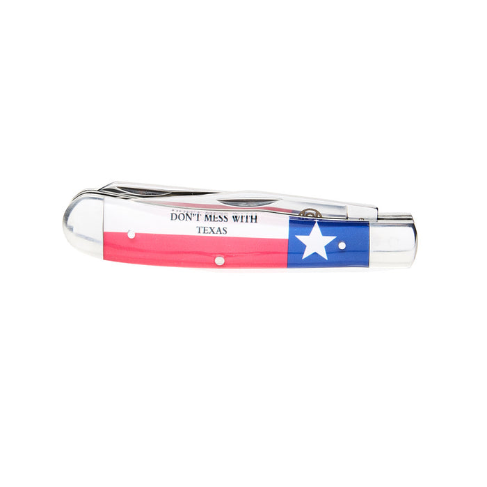 Western Fashion Circle SH Cutlery Don`t Mess With Texas Trapper Knife
