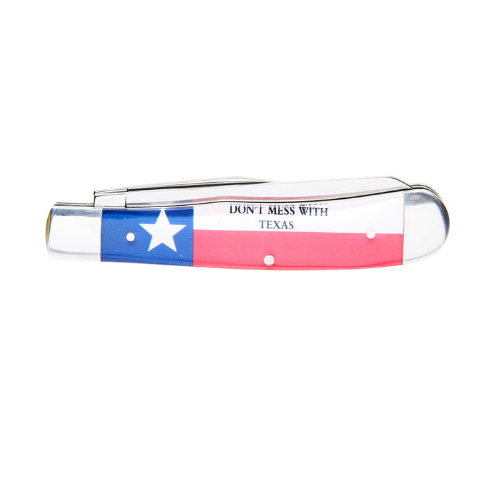 Western Fashion Circle SH Cutlery Don`t Mess With Texas Trapper Knife