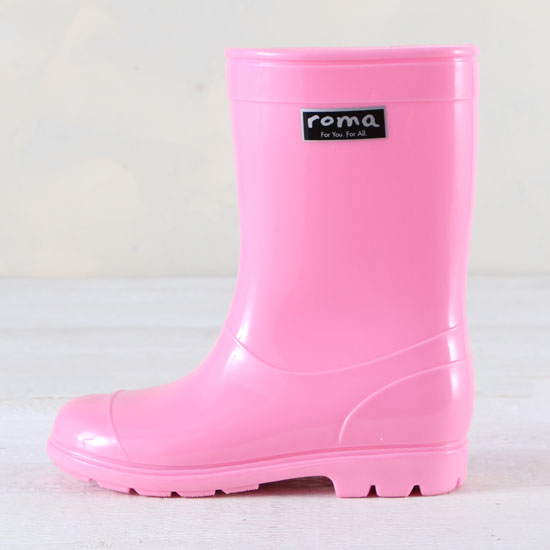 Roma Boots Pink Kids Rain Boots