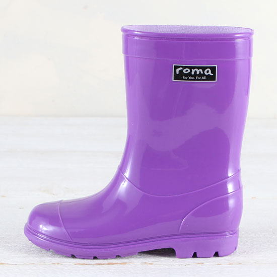 Roma Boots Purple Kids Rain Boots