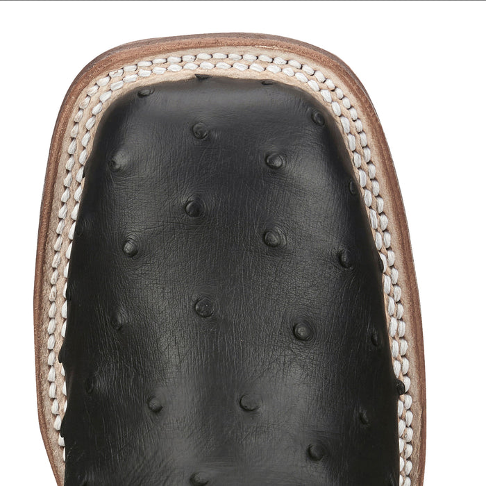 Justin Boot Company Women`s AQHA Cowgal Black Full Quill Ostrich 13 In Boot