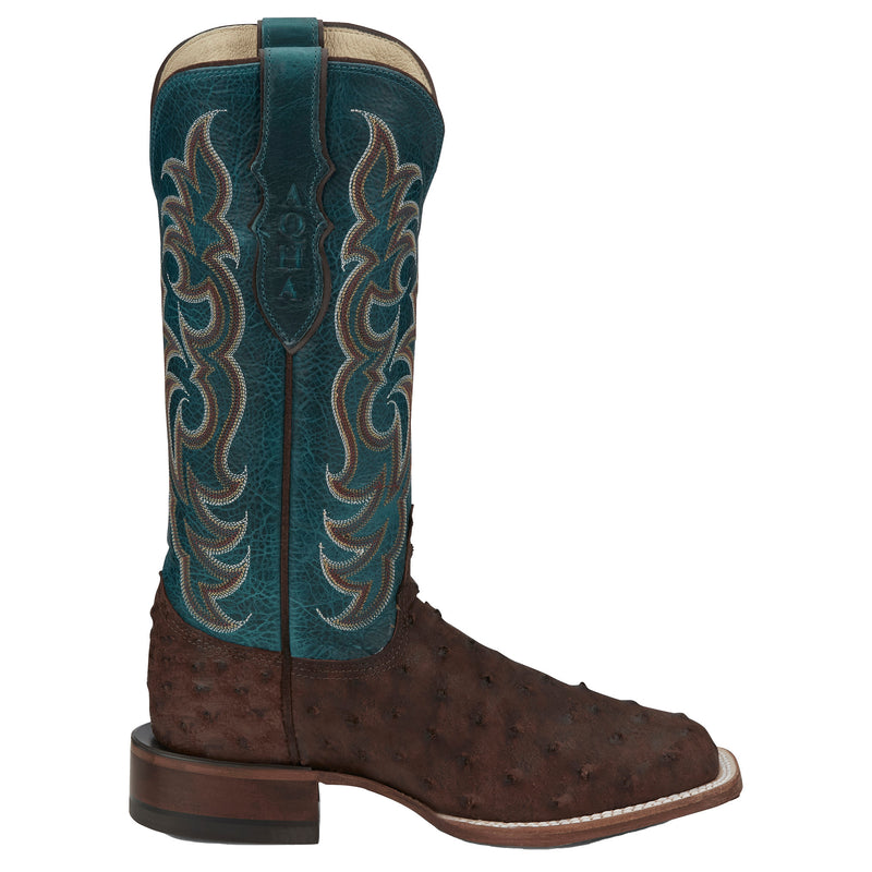Justin Boot Company Women`s AQHA Cowgal Cigar Full Quill Ostrich 13 In Boot
