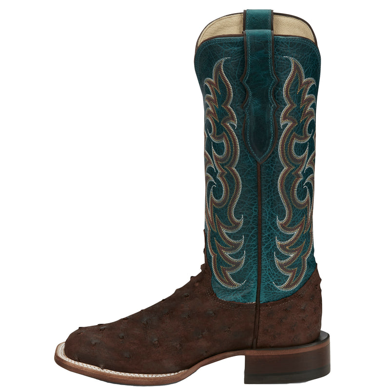 Justin Boot Company Women`s AQHA Cowgal Cigar Full Quill Ostrich 13 In Boot