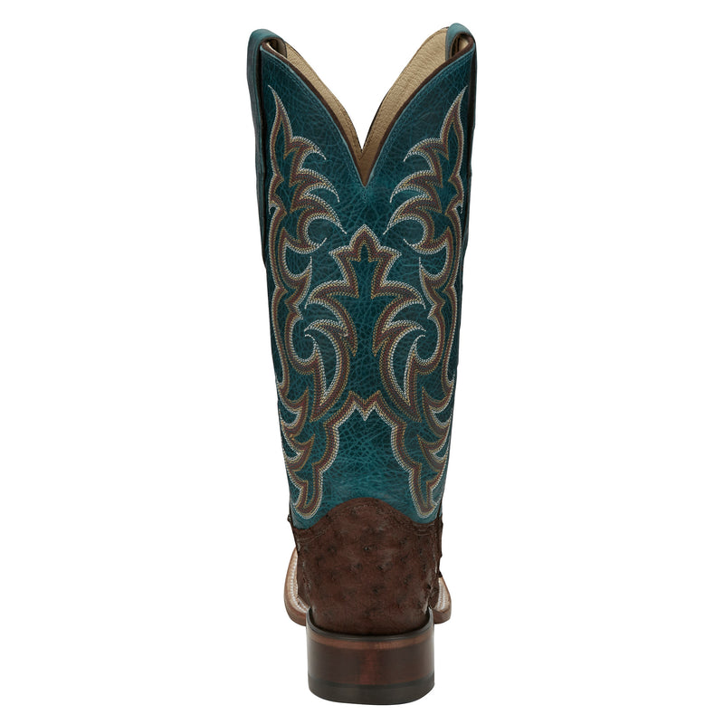 Justin Boot Company Women`s AQHA Cowgal Cigar Full Quill Ostrich 13 In Boot