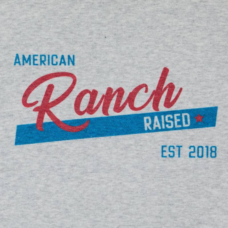 Ranch Raised Boy's Grey American Tee
