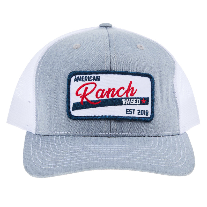 Ranch Raised RWB Grey Cap