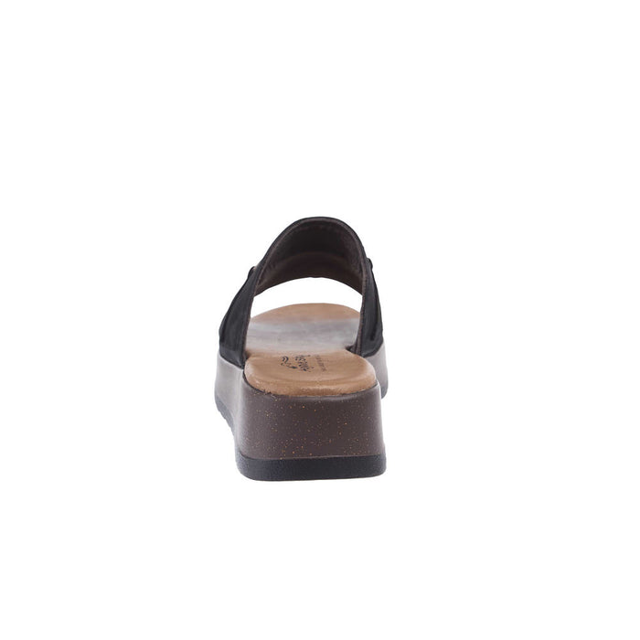 Agavesky Women's Abilene Black Wedge Sandal