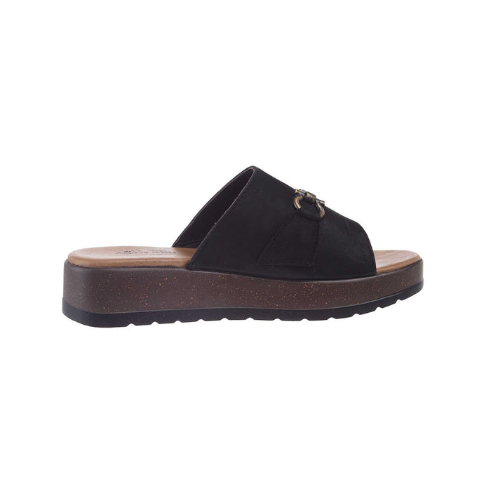 Agavesky Women's Abilene Black Wedge Sandal