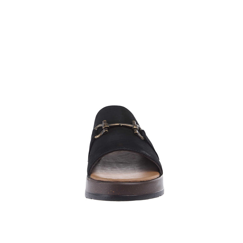 Agavesky Women's Abilene Black Wedge Sandal