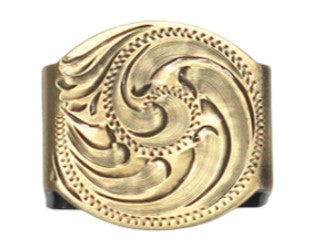 NRS Turquoise 4 Petal Silver Flower 3/4in. Buckle And Keeper