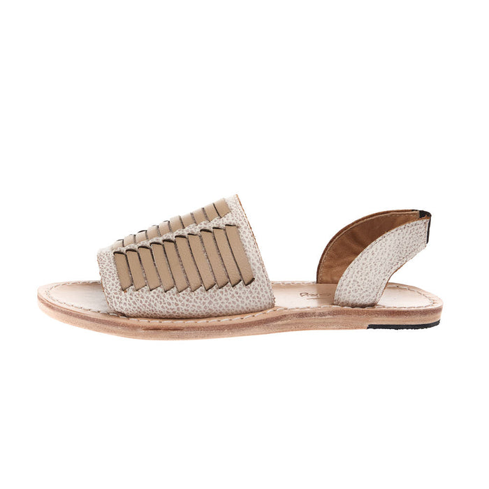 Agavesky Women's Nova Cream Leather Sandal