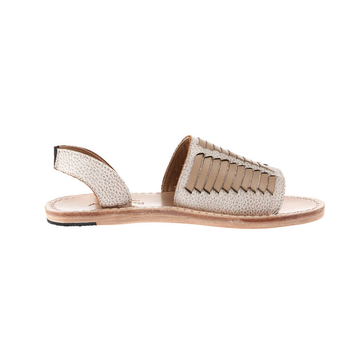 Agavesky Women's Nova Cream Leather Sandal