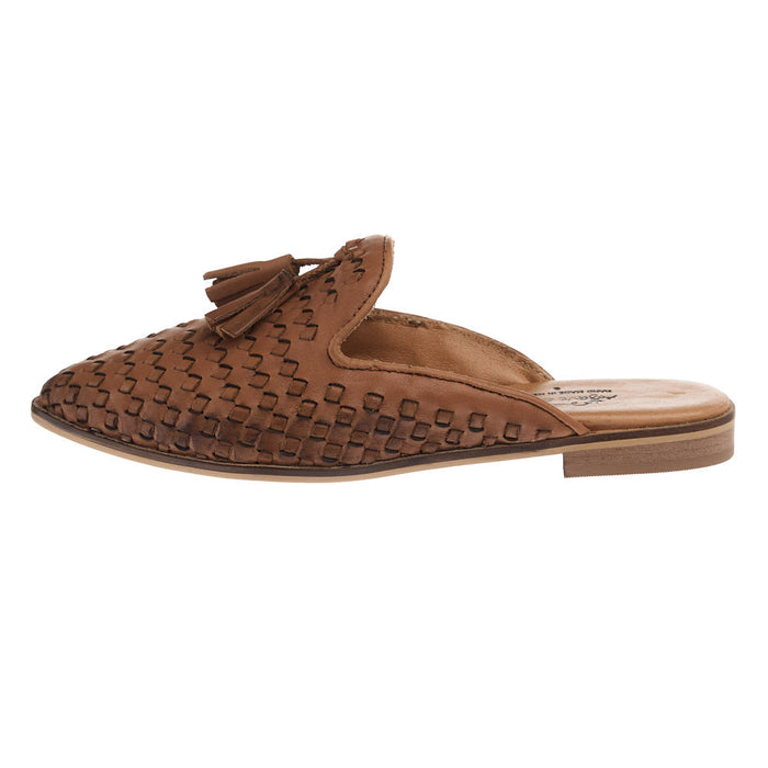 Agavesky Women's Taylee Tan Flat Mule