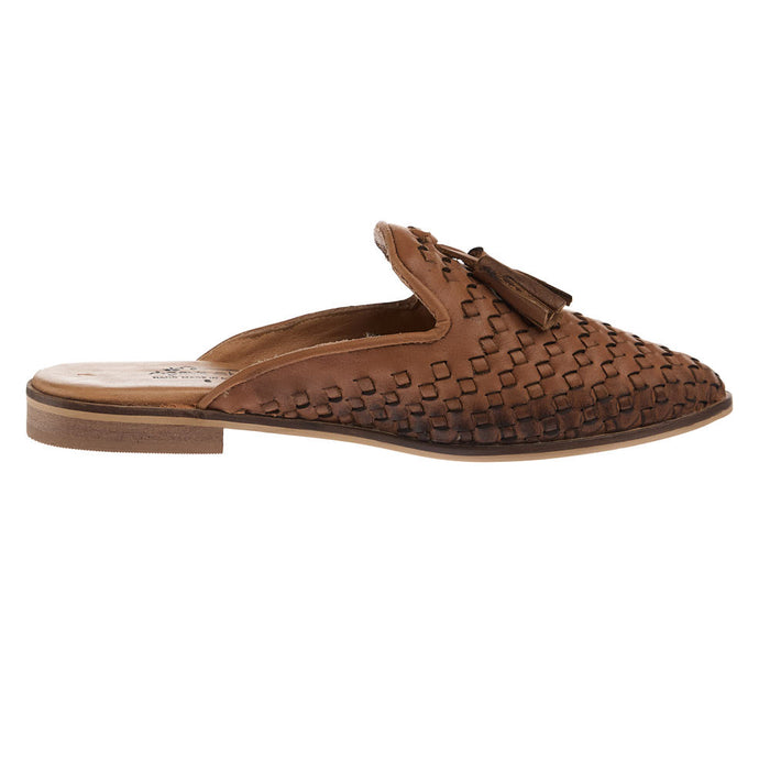 Agavesky Women's Taylee Tan Flat Mule