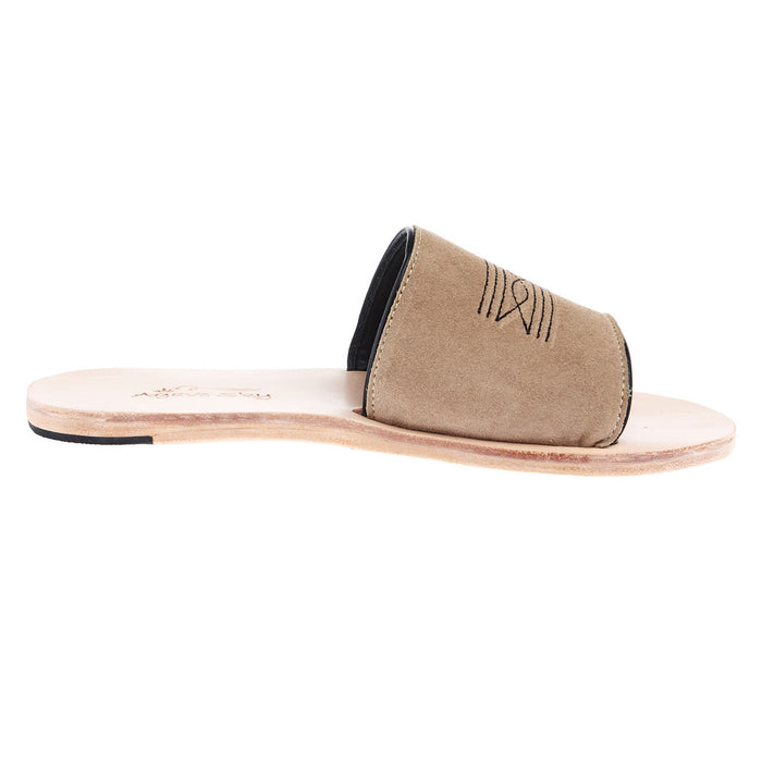 Agavesky Women's Nadia Cowhide Salt and Pepper Slide