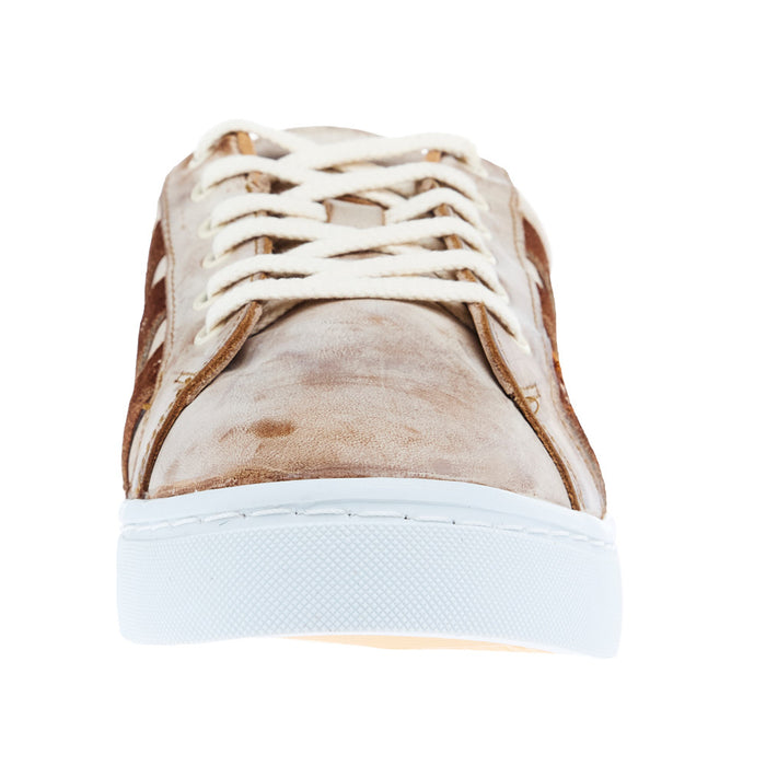 Agavesky Women's Sheridan Game Day Rust Leather Tennis Shoe