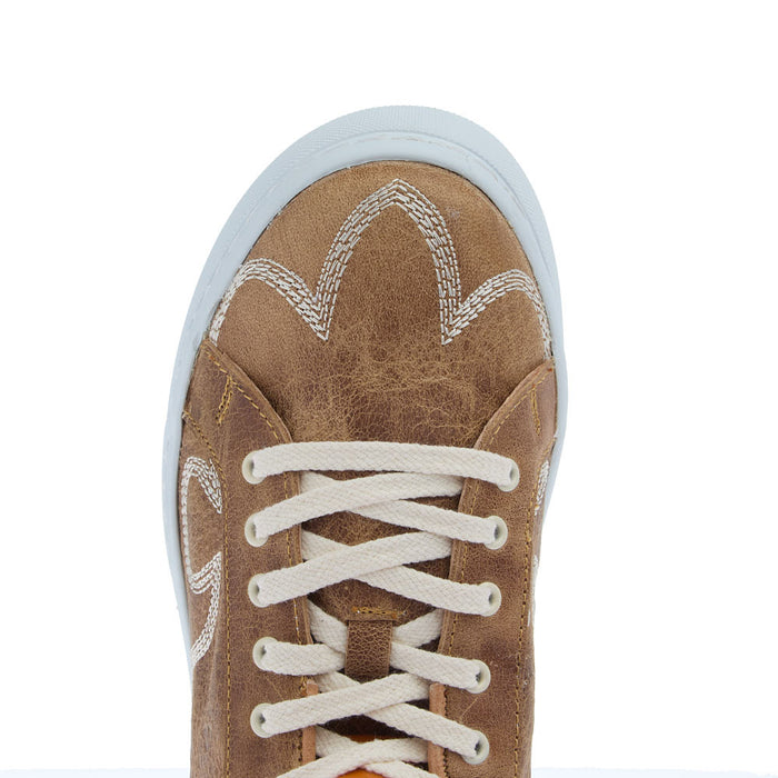 Agavesky Women's Skye Tan Leather Casual Shoe