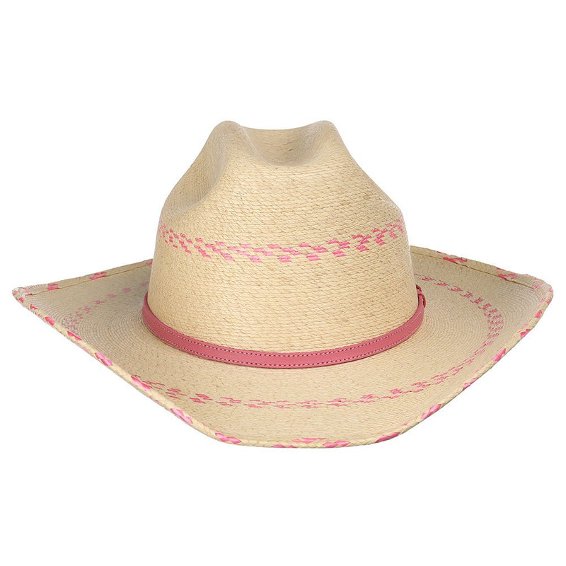 Atwood Hats Pink Pinto Palm Leaf Kid's Hat