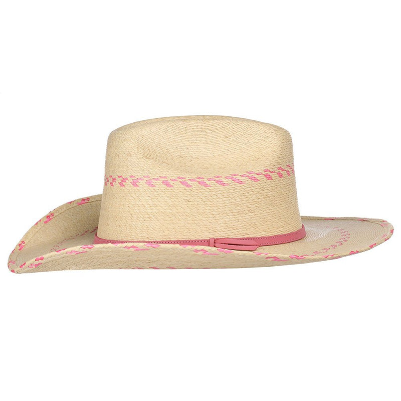 Atwood Hats Pink Pinto Palm Leaf Kid's Hat