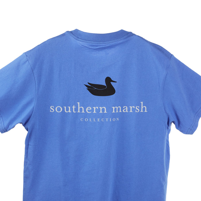 Southern Marsh Mens French Blue Authentic Tee