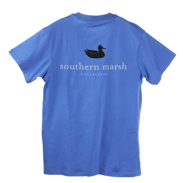 Southern Marsh Mens French Blue Authentic Tee