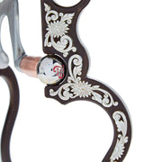 Tom Balding Bits Avila Shank Equalizer Silver Floral Shank Bit