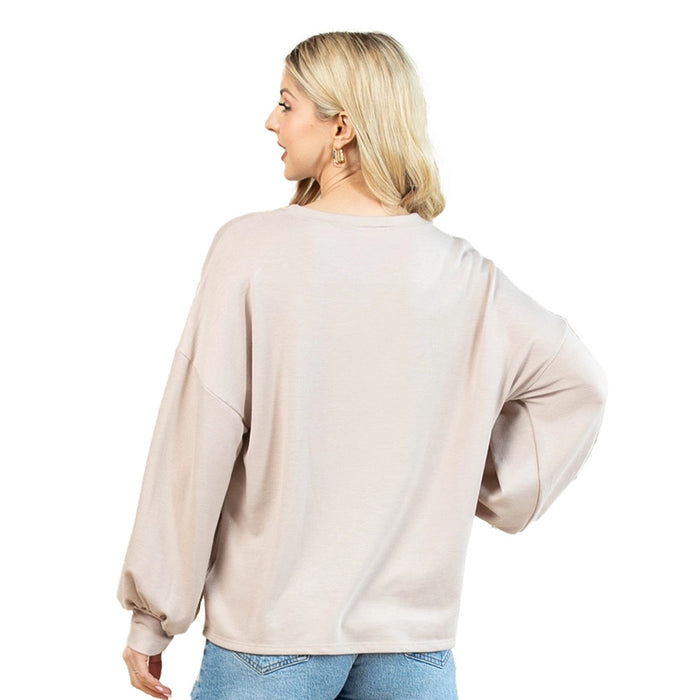 Avery Women's Khaki Western Cowboy Sweatshirt