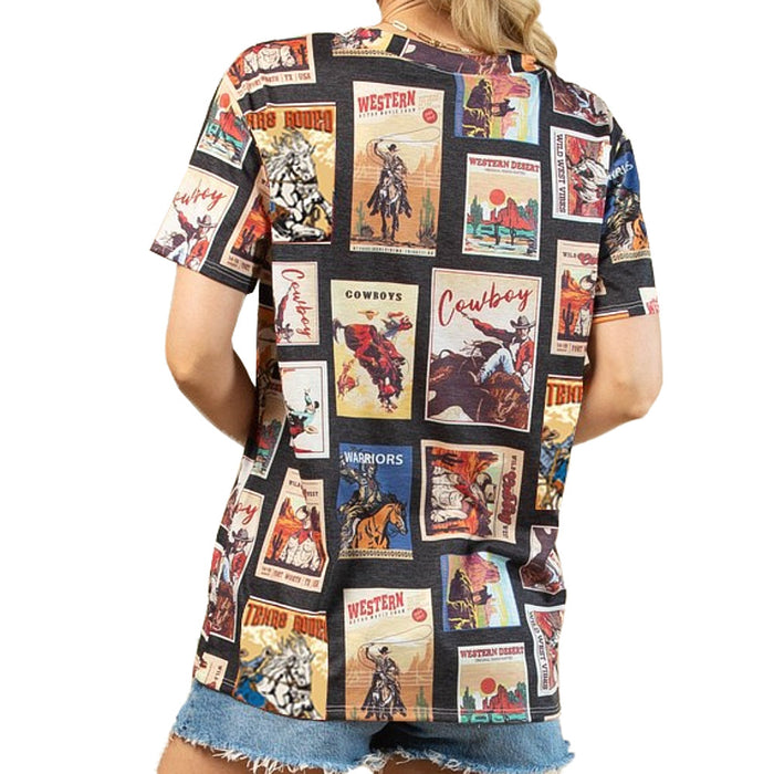 Avery Women's Vintage Print Tee Shirt