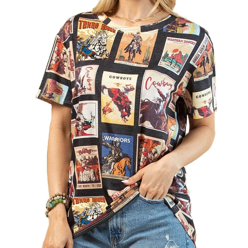 Avery Women's Vintage Print Tee Shirt
