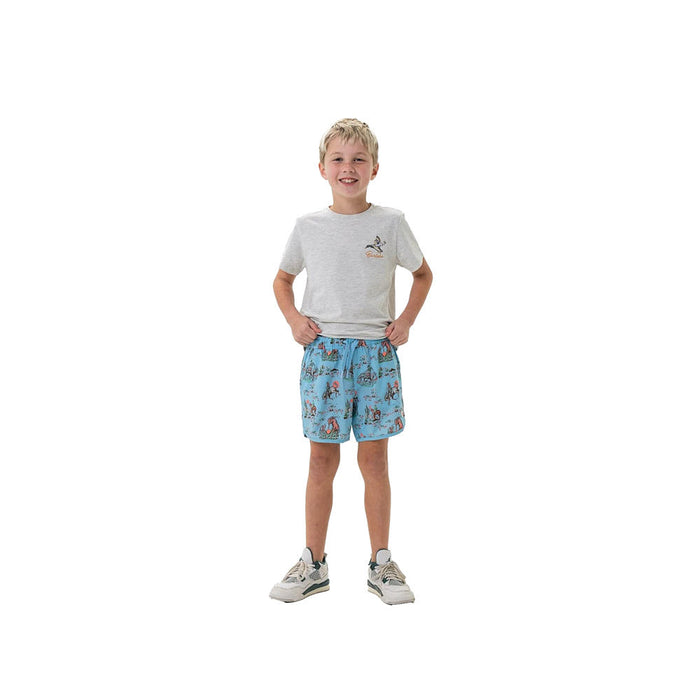 Burlebo Boy's Cowboy Up Swim Trunks