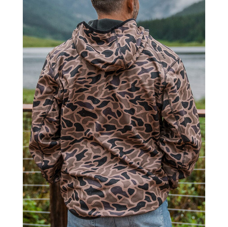 Burlebo Men's Gauge Camo Duke Tech Pullover