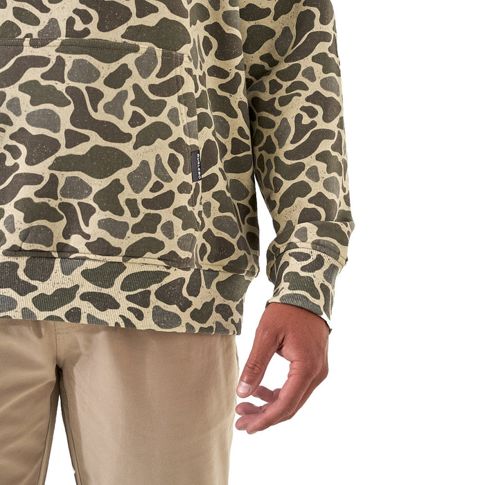 Burlebo Men's Classic Deer Camo Fleece Hoodie