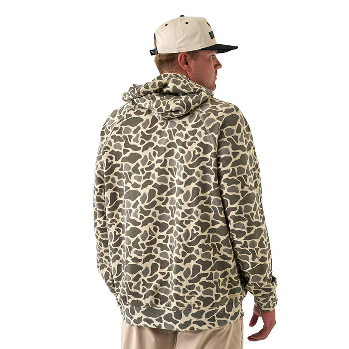 Burlebo Men's Classic Deer Camo Fleece Hoodie